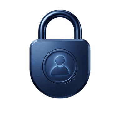 Secure lock icon representing device protection with SafePass VPN